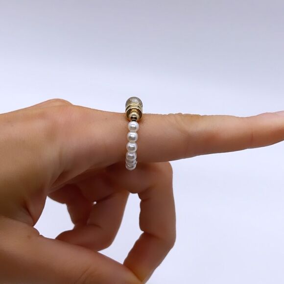 NWT Wool + Pepper Co. Beaded Stackable Ring - Picture 5 of 5